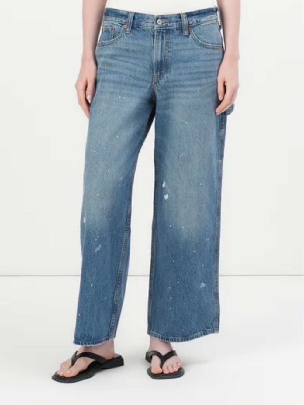 NWT Abercrombie and fitch low rise ultra loose painter jeans
